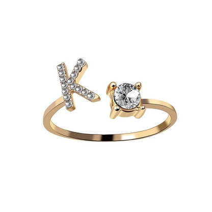 Bague Lettre - La Boutique du Bonheur