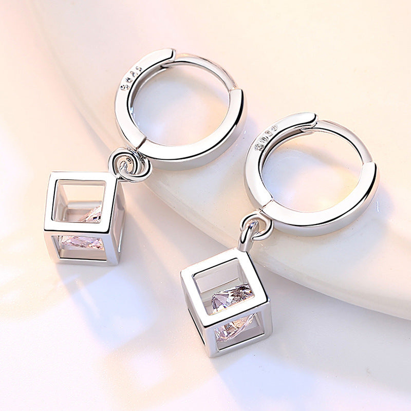 Boucles d'oreilles Cube La Boutique du Bonheur