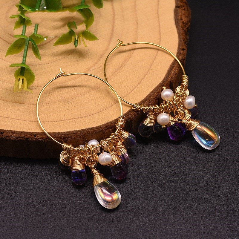 Boucles d'oreilles en cristal La Boutique du Bonheur