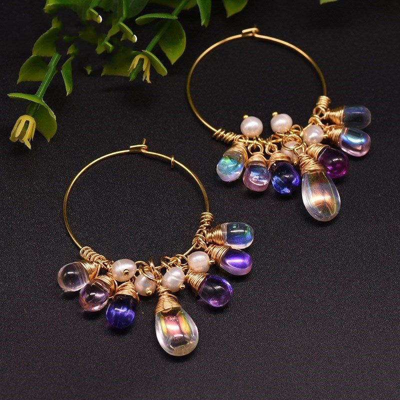 Boucles d'oreilles en cristal La Boutique du Bonheur