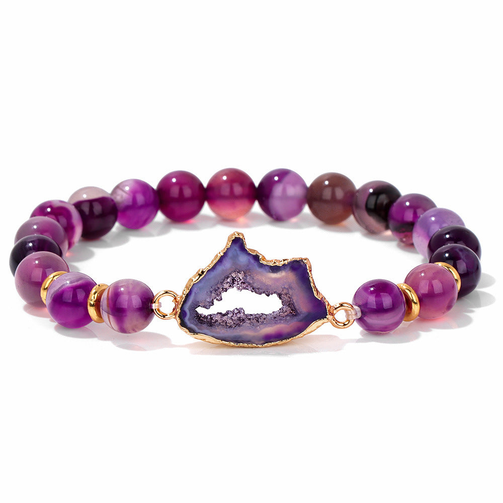 Bracelet Perles Agate Vug La Boutique du Bonheur