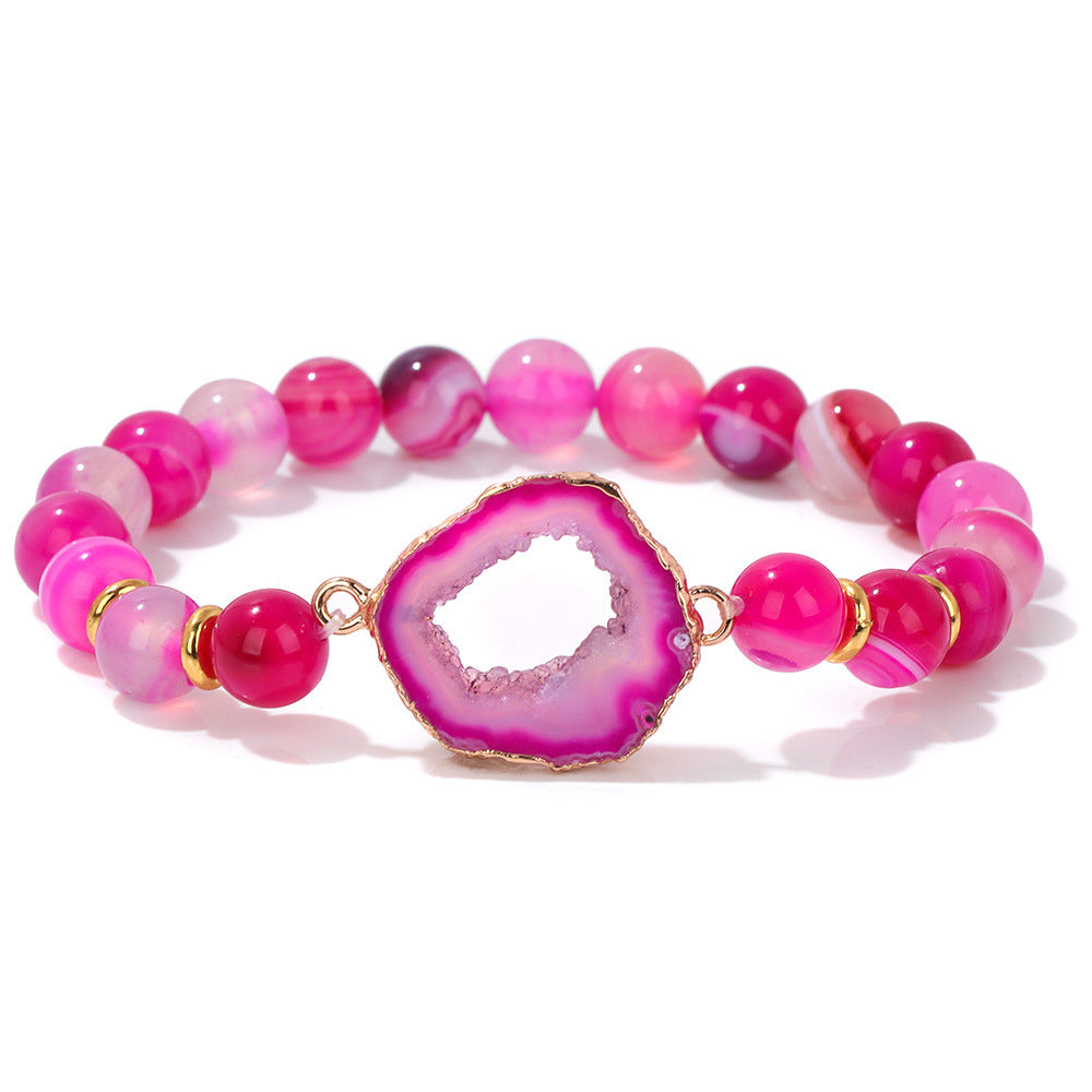 Bracelet Perles Agate Vug La Boutique du Bonheur