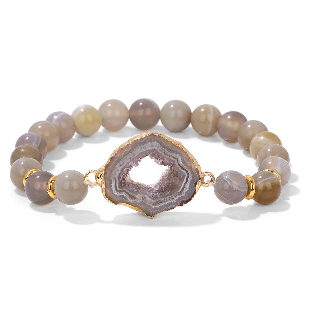 Bracelet Perles Agate Vug La Boutique du Bonheur