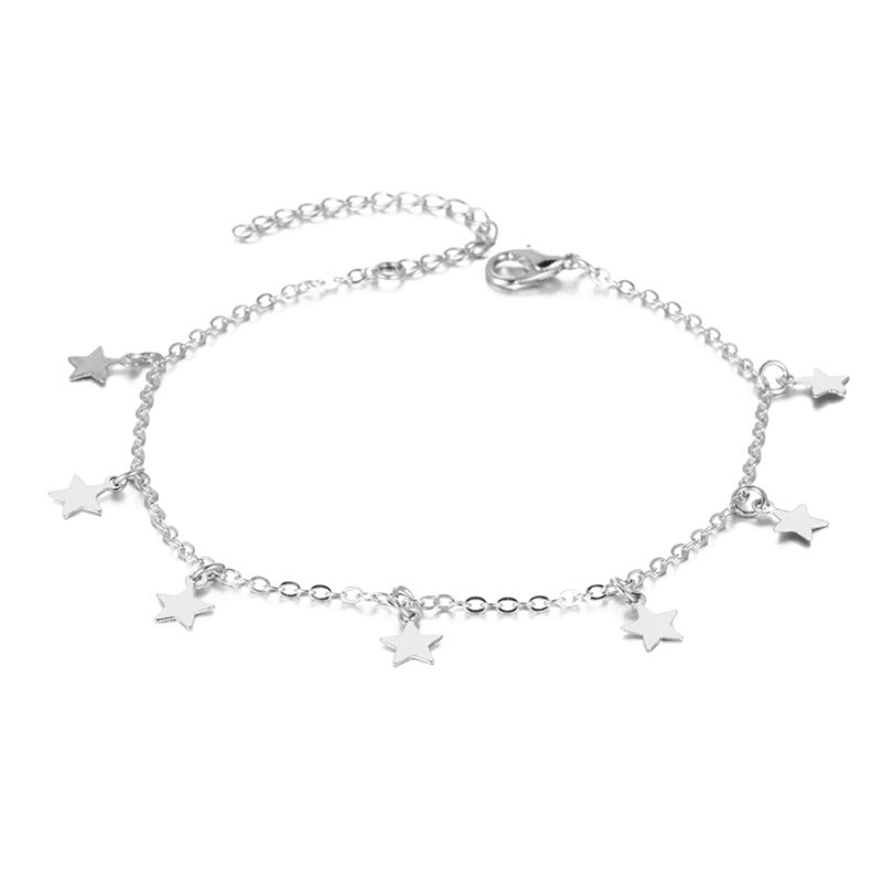 Bracelet cheville Etoile ou coeur La Boutique du Bonheur