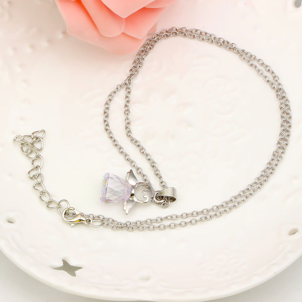 Collier cristal Petit Ange La Boutique du Bonheur