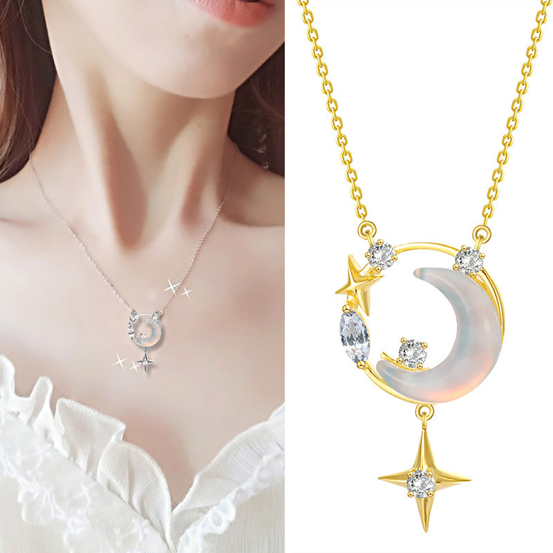 Collier Étoile Lune La Boutique du Bonheur