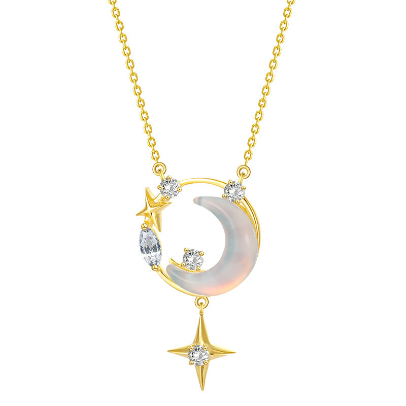 Collier Étoile Lune La Boutique du Bonheur