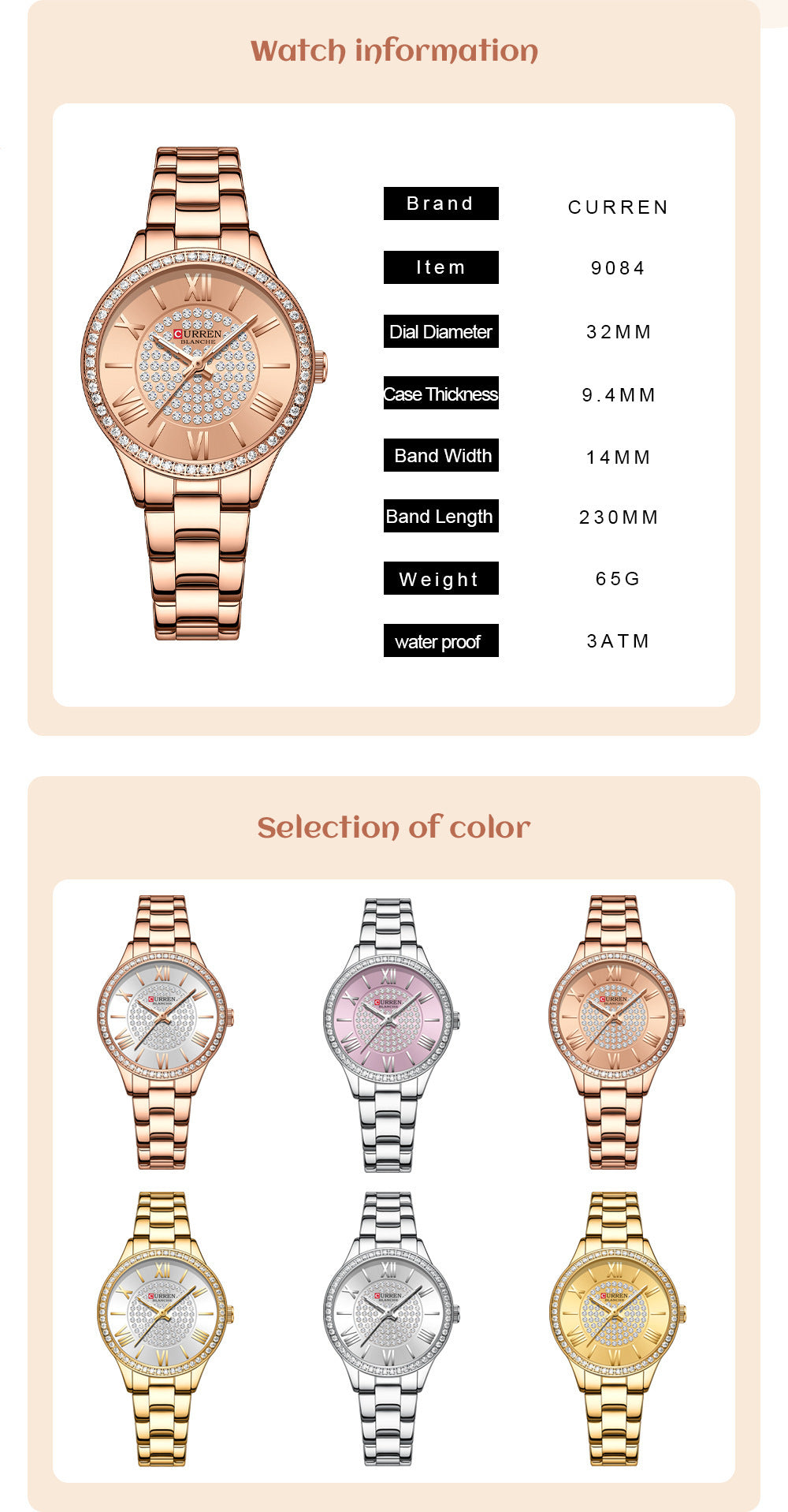 Montre Fashion Casual