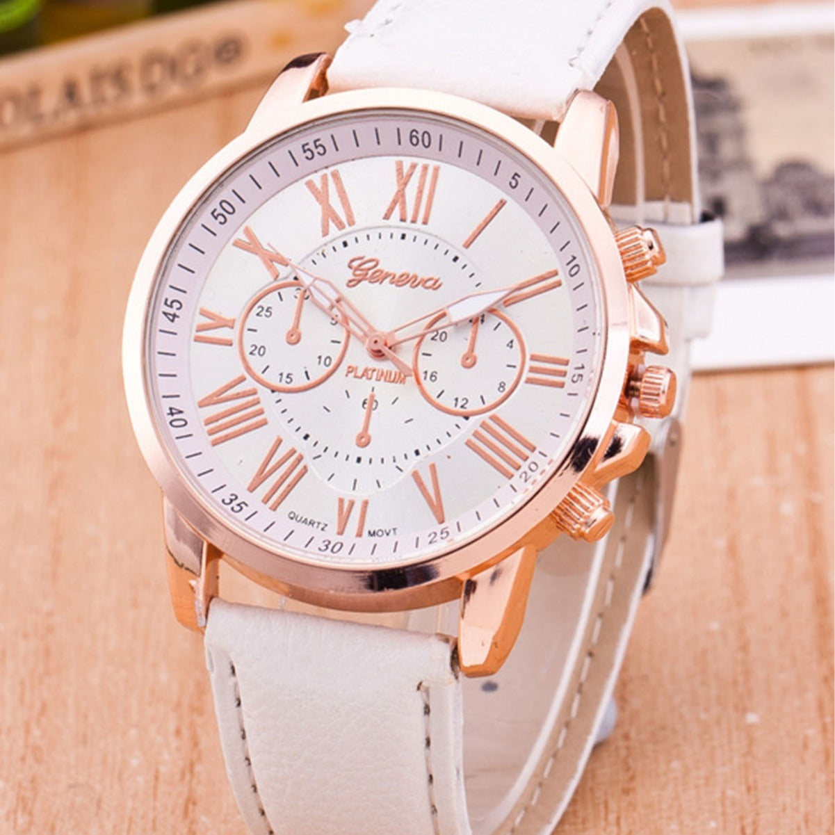 Montre + Bracelet Blanc